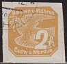 Czech Republic - 1939 - Fauna - 2 H - Yelow - Fauna, Bohemia, Pigeon - Scott P1 - Bohmen und Mahren Cechy a Moravia Carrier Piegon - 0